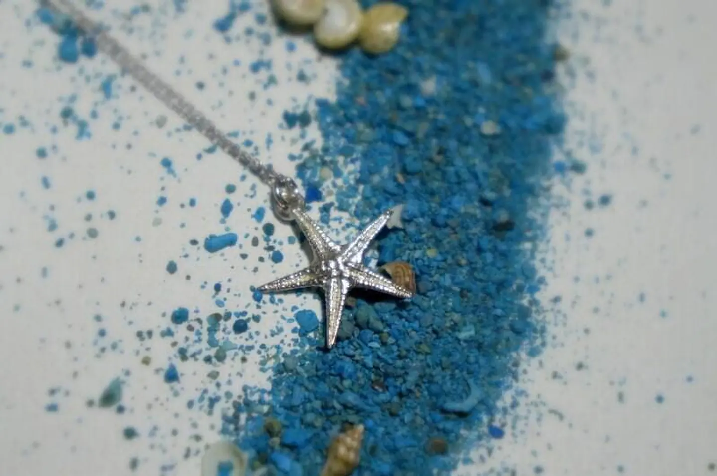 Starfish Gold plated Recycled Brass Necklace: Beach Inspired, Five Elements Pendant 2