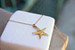 Starfish Gold plated Recycled Brass Necklace: Beach Inspired, Five Elements Pendant - Miniatura 5