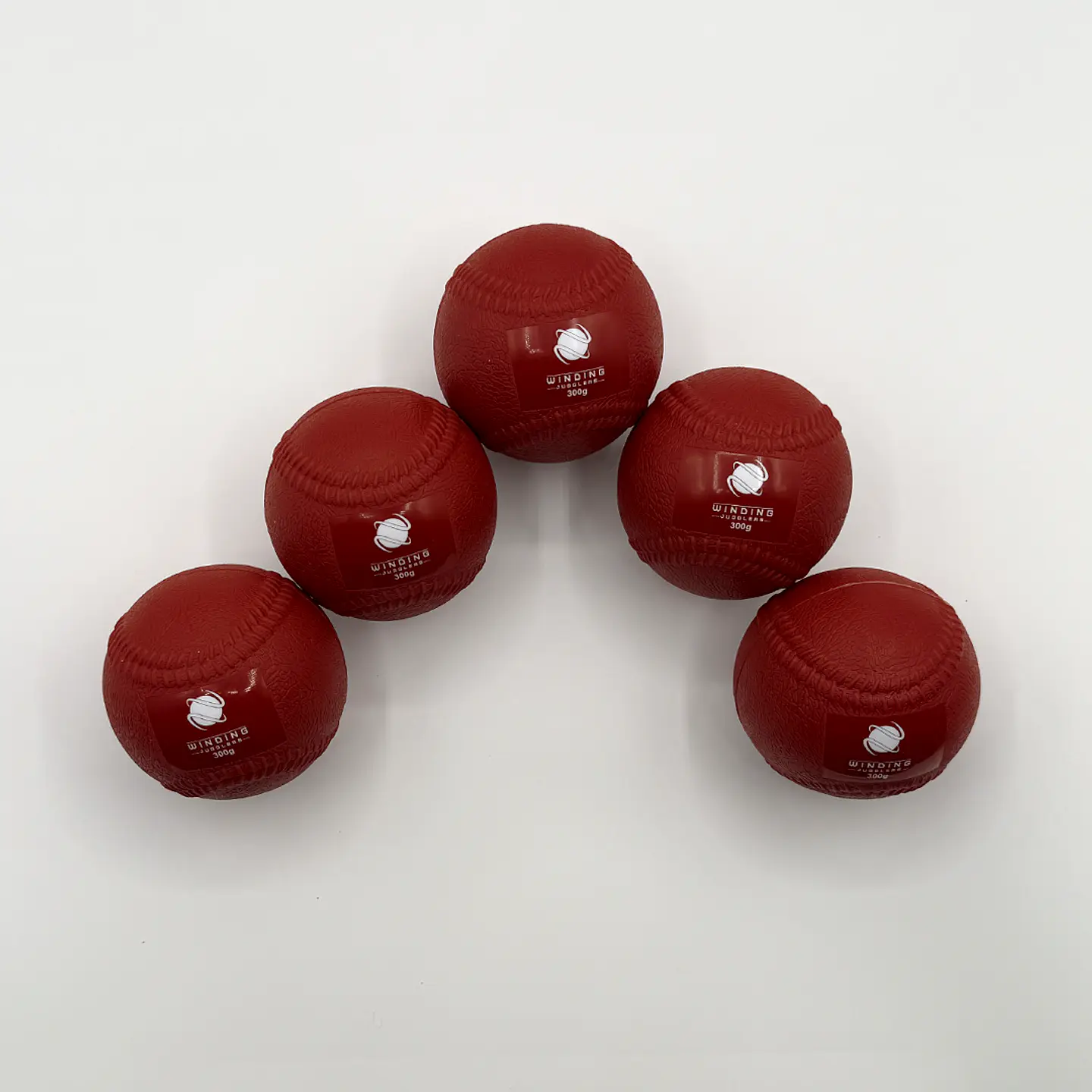 USA - Pack of 4 Heavy Juggling Balls 300g. Winding Jugglers. Red Training Balls (7.5 cm) (Shipping from USA) 4