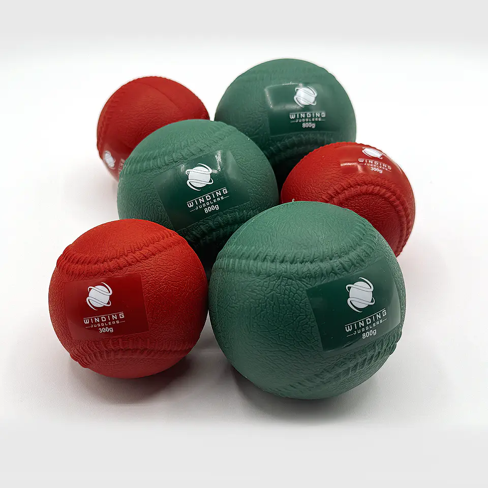USA - Pack of 4 Heavy Juggling Balls 300g. Winding Jugglers. Red Training Balls (7.5 cm) (Shipping from USA) 5