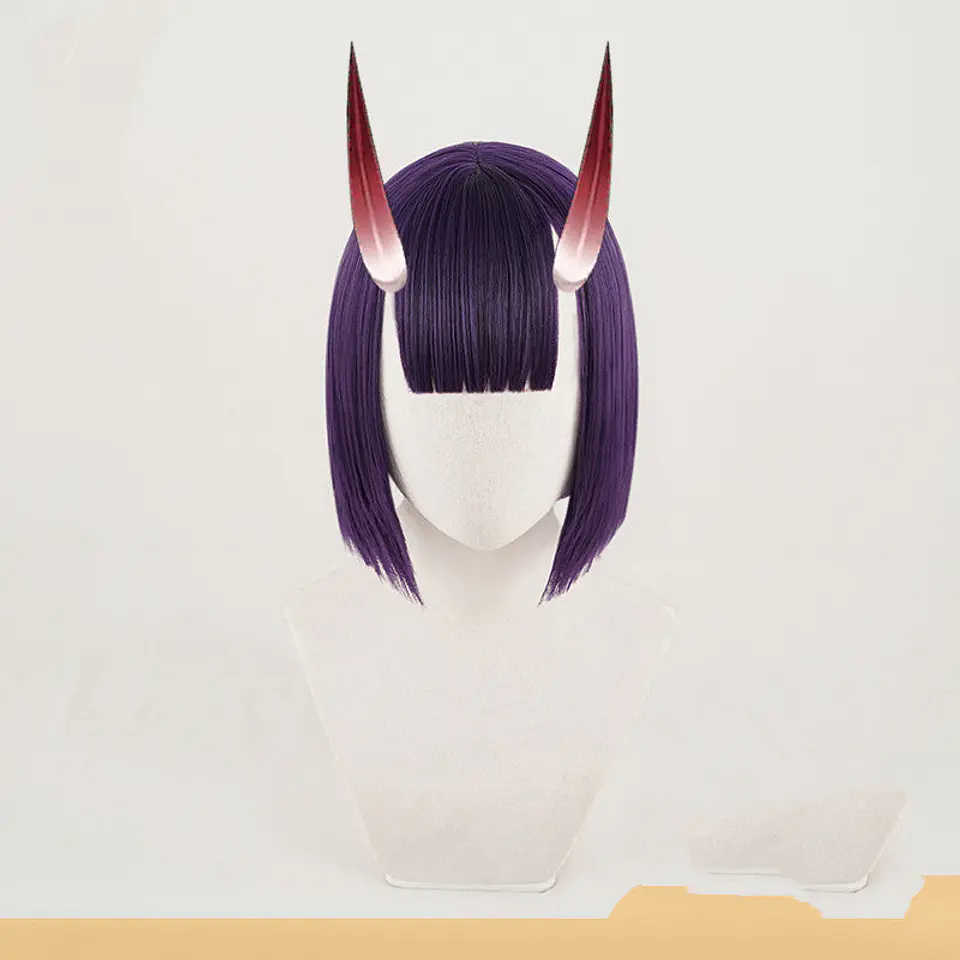 Short Purple Cosplay Wigs 2