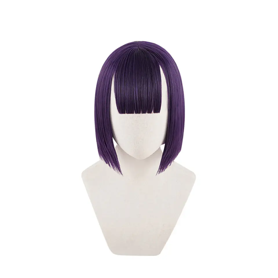 Short Purple Cosplay Wigs 3