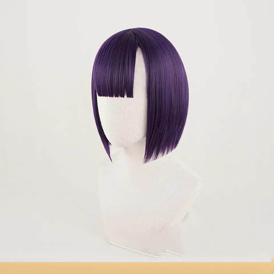 Short Purple Cosplay Wigs 4