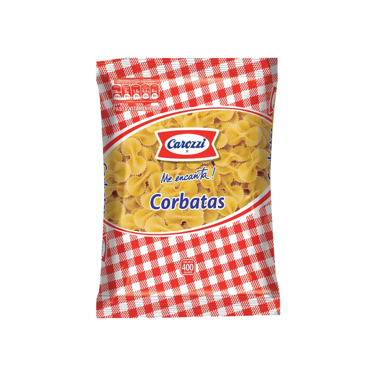 Fideos Corbatas 80 Carozzi ( 5 x 400 G )