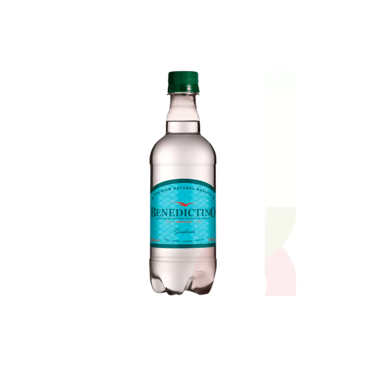 12x Agua Purificada Benedictino con Gas 500cc