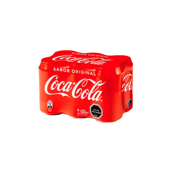 Coca cola Lata 350cc pack x6und 