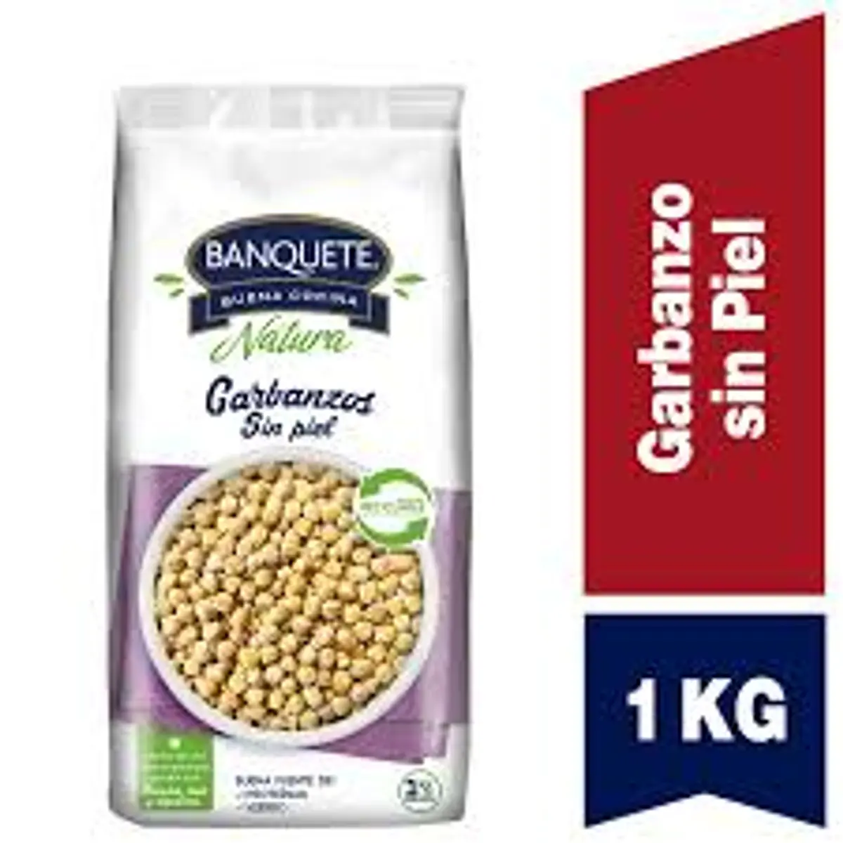 Garbanzos sin piel 1 k.