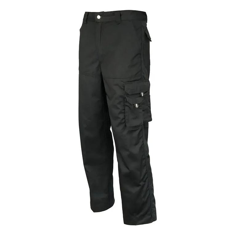 Pantalon Activex Cargo Gabardina 80/20 Negro UV 2