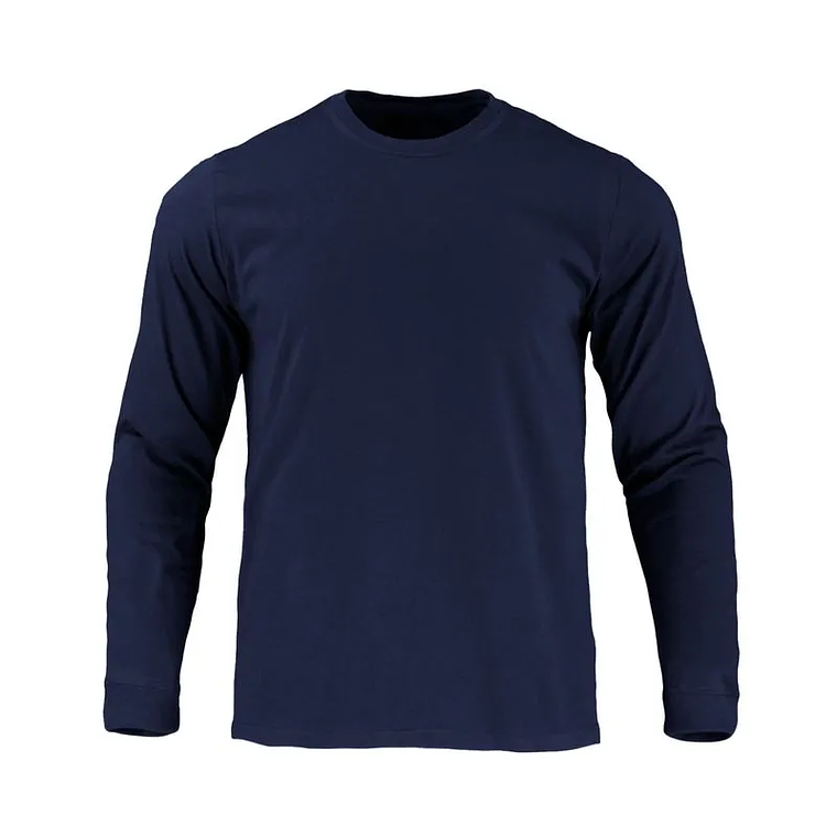 Polera Activex Polo Azul Marino M/Larga UV 2