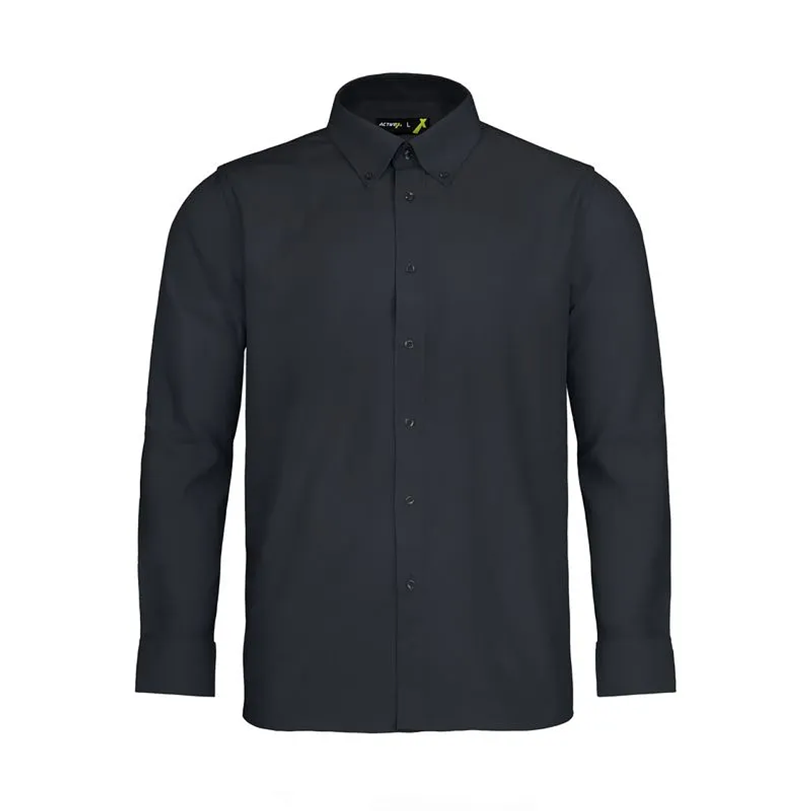 Camisa Activex Trevira M/larga Negra 1