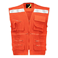 Chaleco Geologo Poplin Naranjo C/Reflectante - Miniatura 1