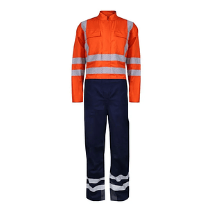Overol Ignífugo Antiestático Naranja-Azul