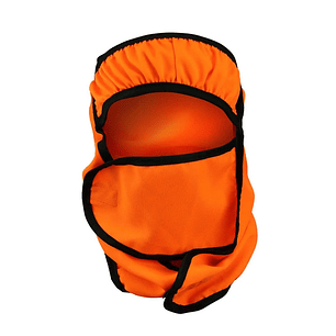 Cubrenuca Con Cubre boca Naranjo