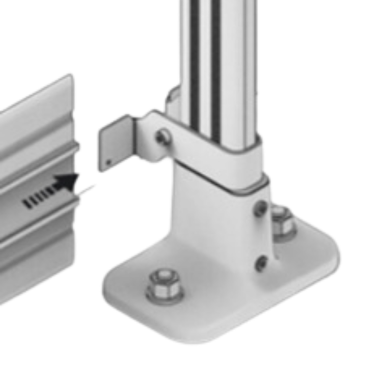 Fijacion H para Roda Píe Barrera Parapeto 2