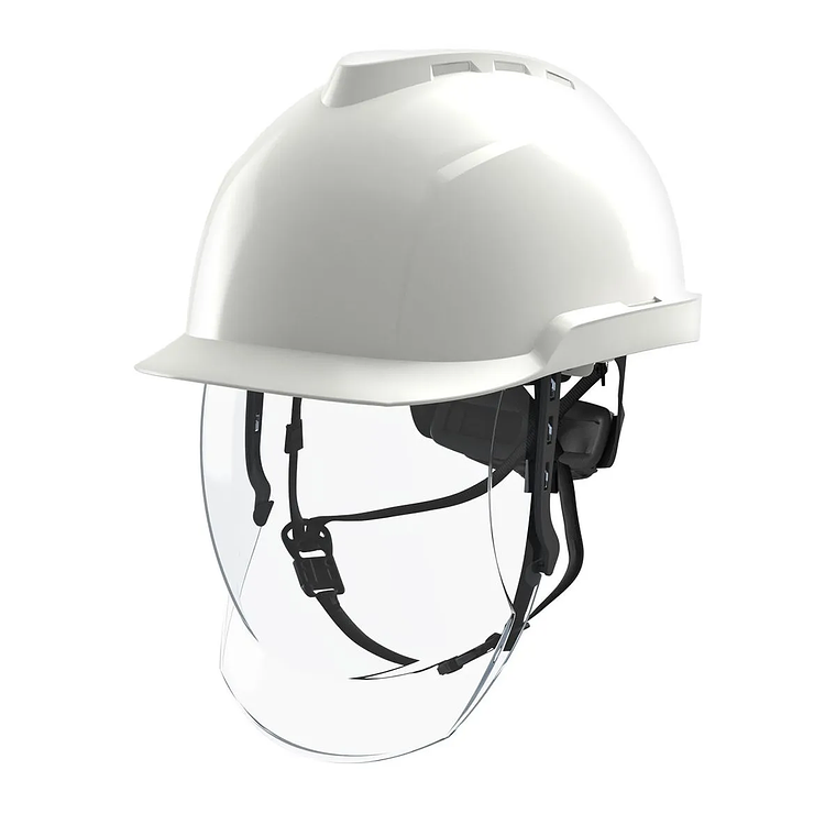 Casco MSA V-Gard 950 Blanco c/ Visor 4Ka GVF1A-C0A0000-000 1