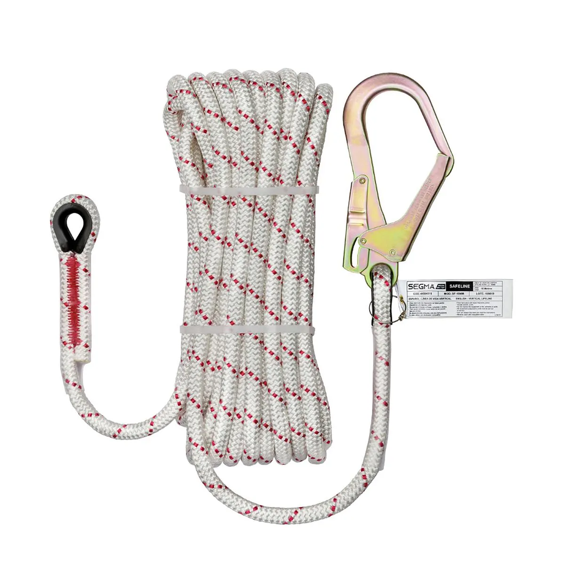 Línea de Vida Vertical Safeline sin Deslizador y Mosquetón 15 m 1