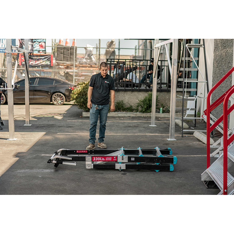 Escalera plataforma ajustable 5