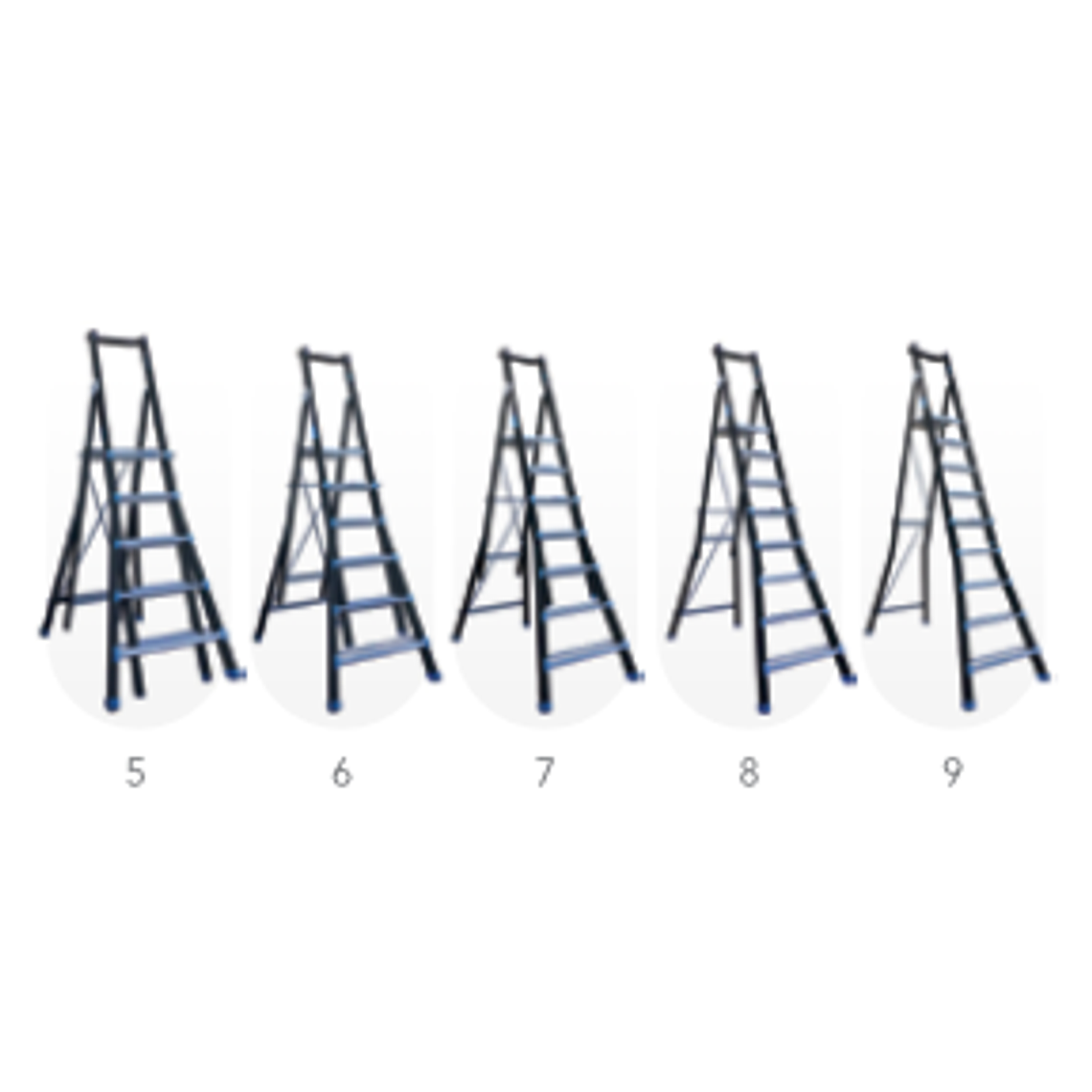 Escalera plataforma ajustable 6