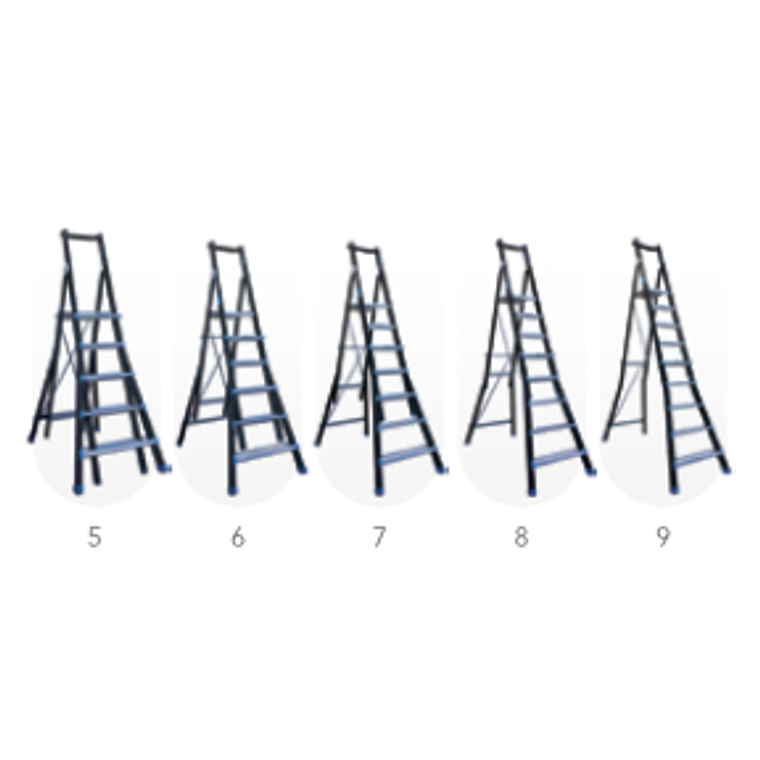 Escalera plataforma ajustable 6