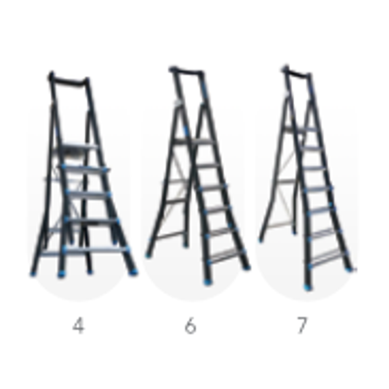 Escalera plataforma ajustable 7