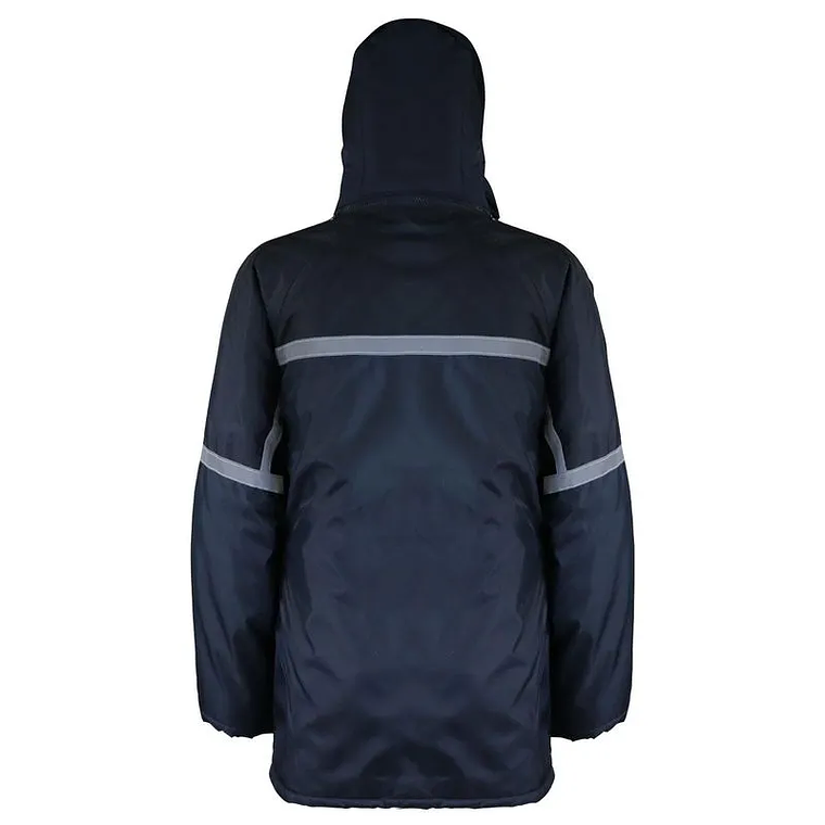 Parka Azul/Negro Forro Franela 4