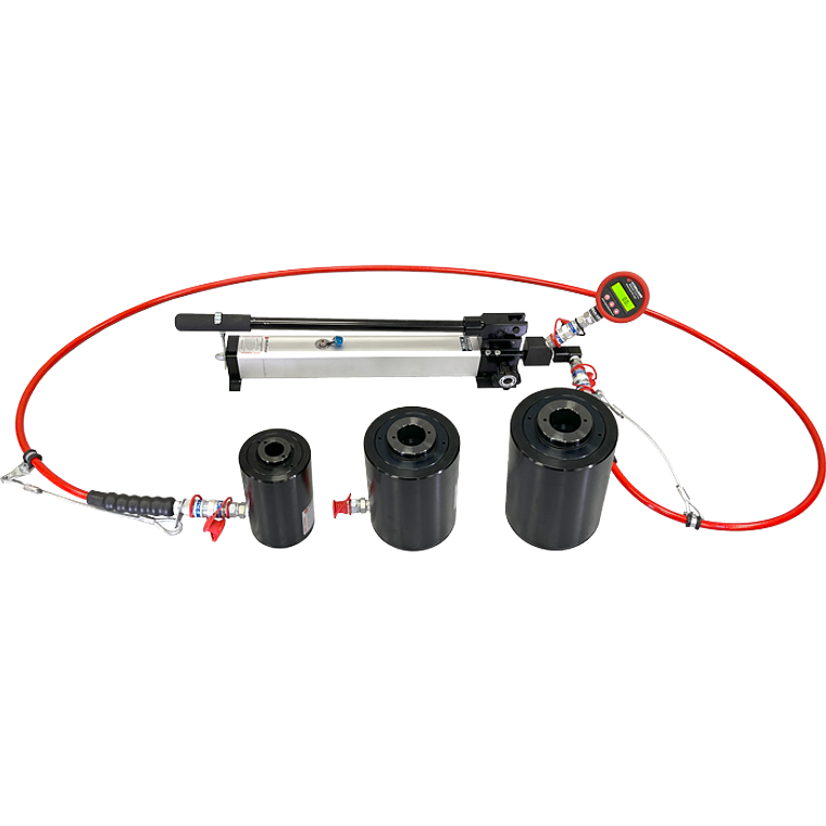 Hydraulic Hollow Cylinder Tester Kits 180kN 40466lbf 1