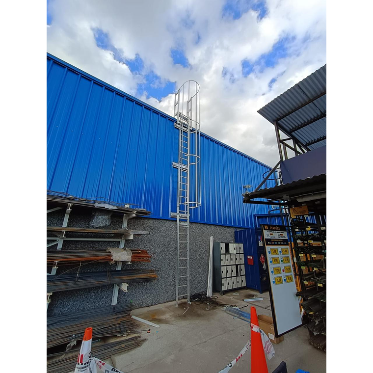 Escala Vertical Simple con Jaula 4