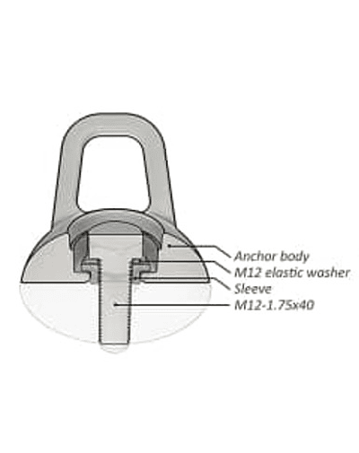 ANCLAJE GIRATORIO, ACERO INOXIDABLE 304