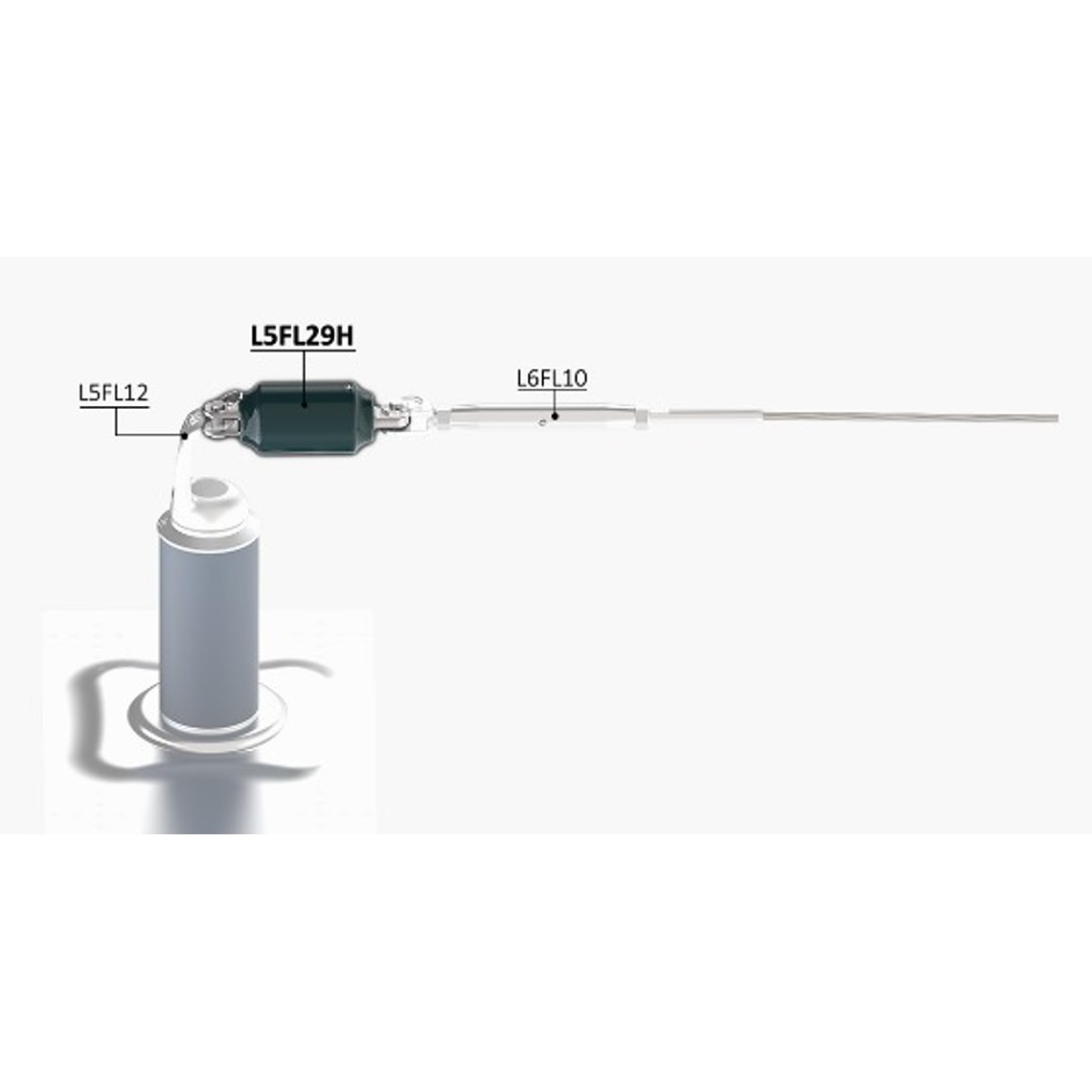 AMORTIGUADOR EN H, ACERO INOXIDABLE 316 3