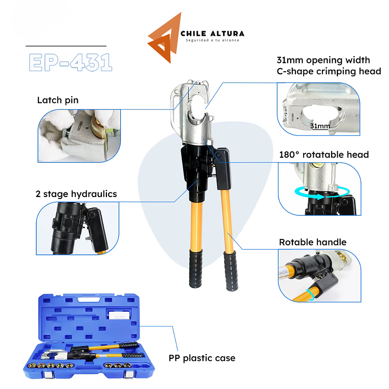 Prensadora hidráulica para terminales 3