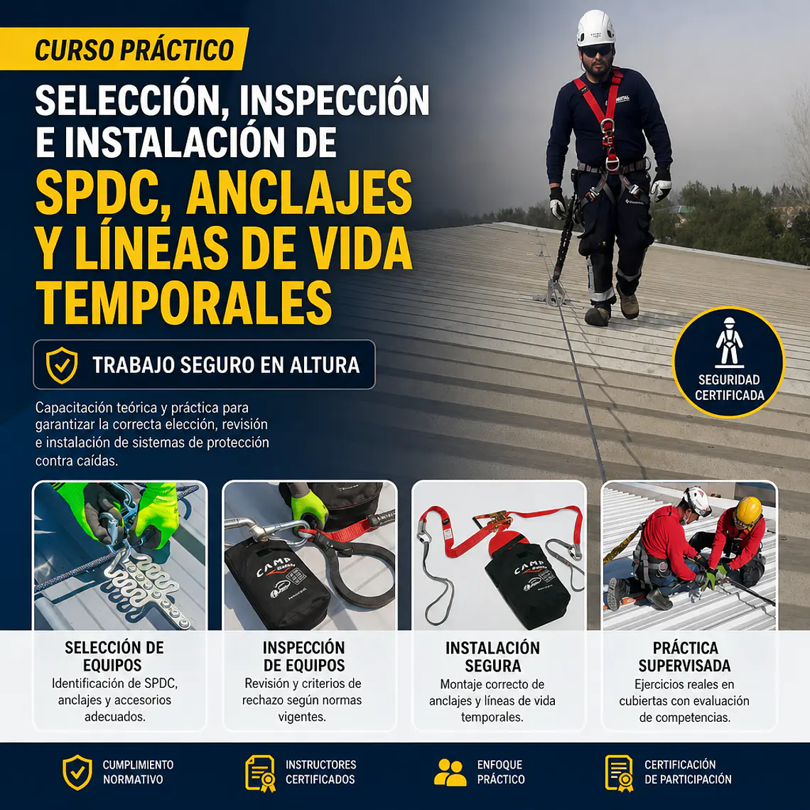 Selección, Inspección e Instalación Segura de SPDC, Anclajes y Líneas de Vida Temporales 1