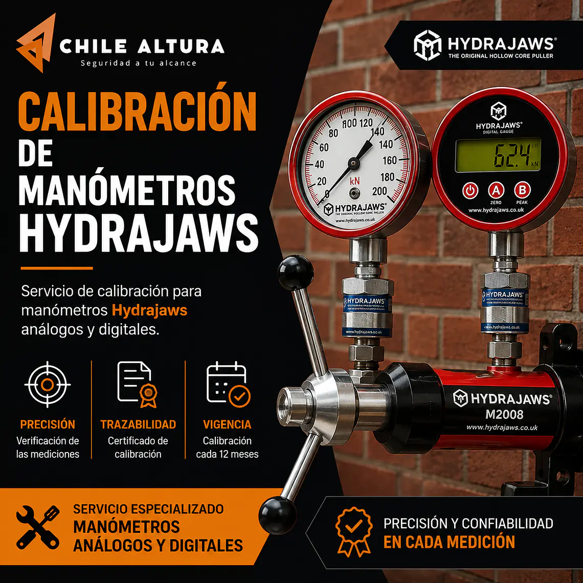 Calibración de Manómetro Hydrajaws 1