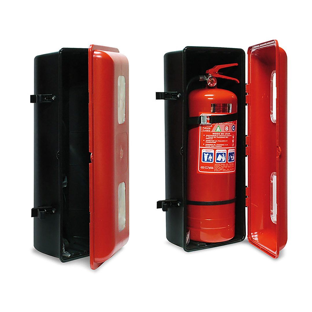 Gabinete Porta Extintor Plástico Reforzado PQS 6 y 10 Kilos 1