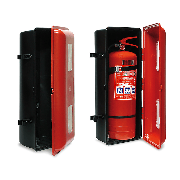 Gabinete Porta Extintor Plástico Reforzado PQS 6 y 10 Kilos 1