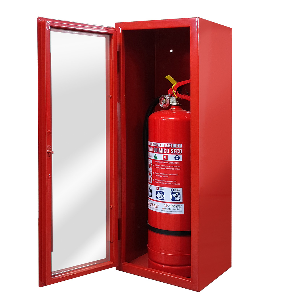 Gabinete Metálico Porta Extintor con Puerta de Vidrio 2