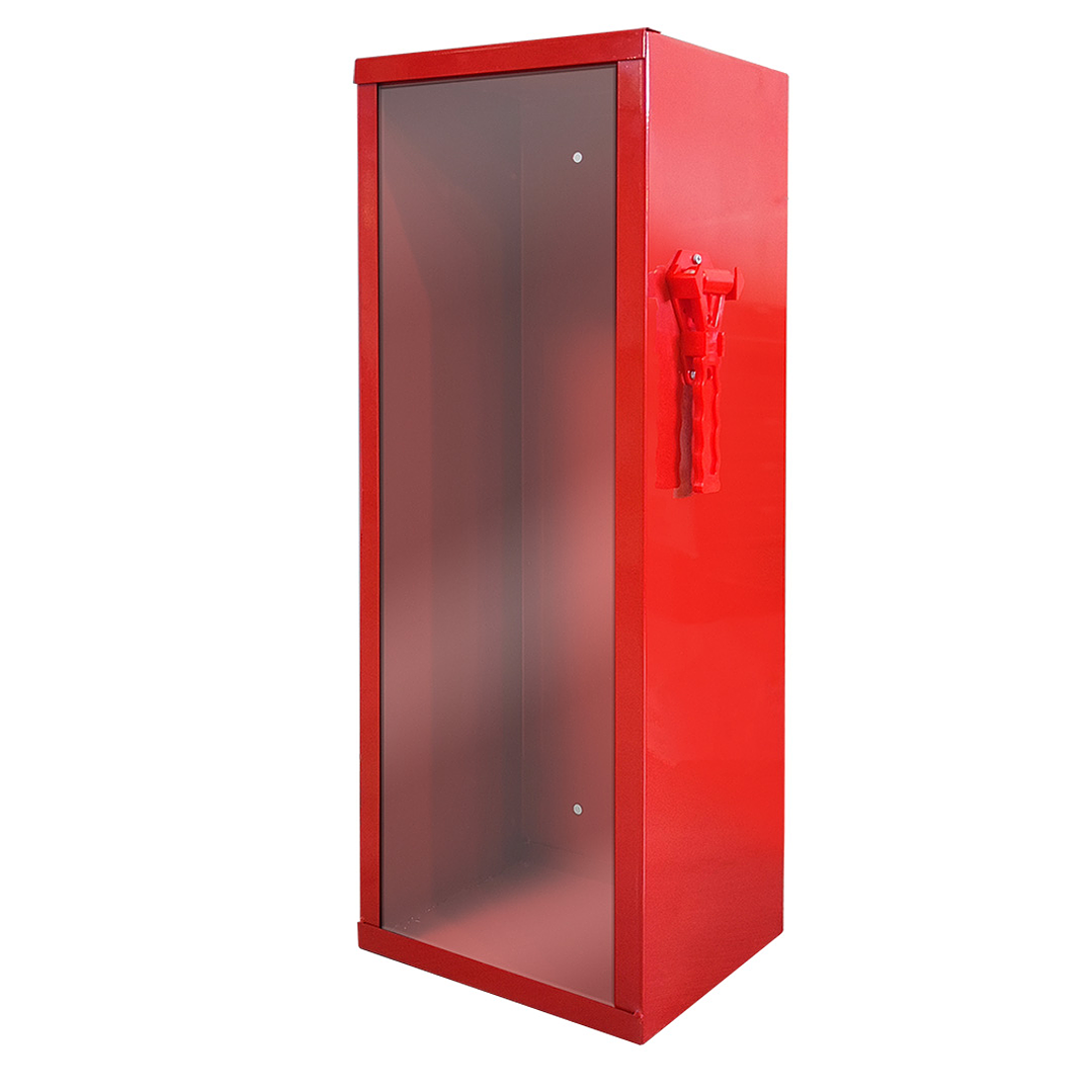 Gabinete Metálico Porta Extintor Vidrio a Romper con Martillo 1