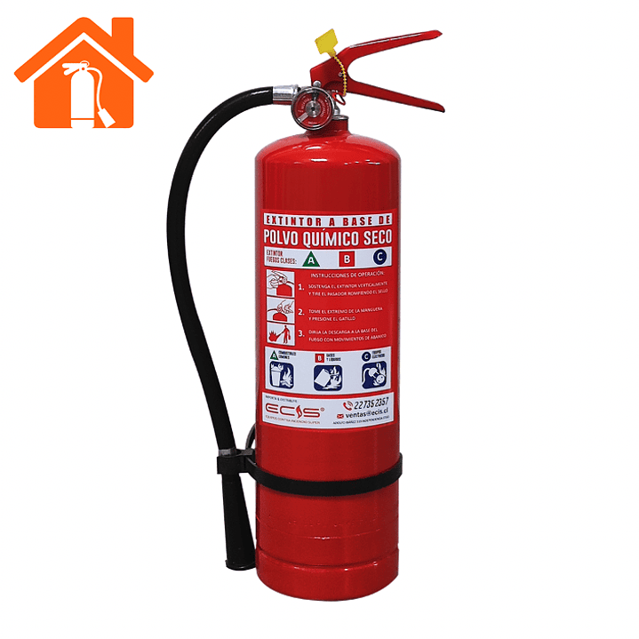 Extintor para el Hogar PQS 4 Kilos ABC Multipropósito  1