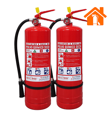 Pack 2 Extintores PQS de 6 Kilos. 