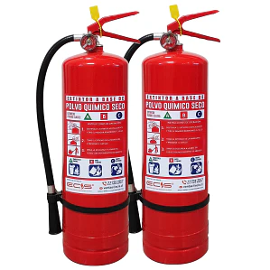 Pack 2 Extintores PQS de 6 Kilos. 