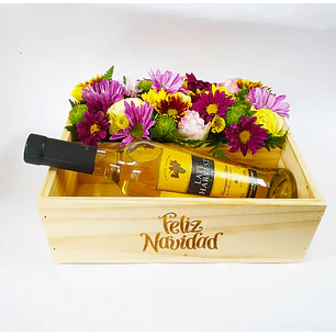 Caja navidad flores silvestre