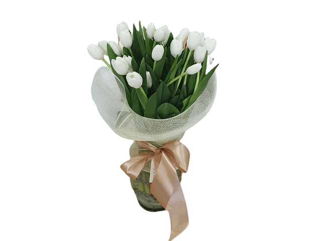 Florero de 30 tulipanes | Expresa Paz y Amor
