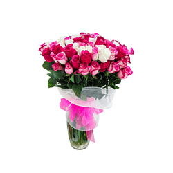Florero de 100 rosas  | Regala belleza y magnitud 