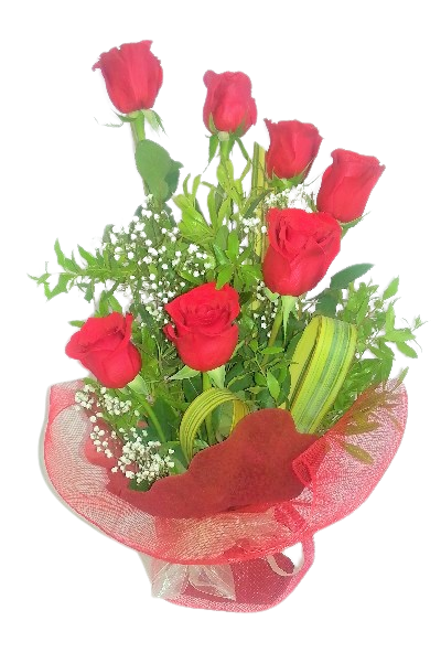 Caracola de 7 rosas | Sorprende con una Caracola de Amor