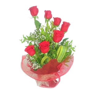 Caracola de 7 rosas | Sorprende con una Caracola de Amor