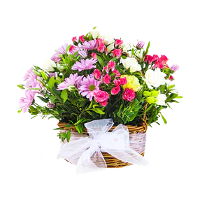Canastillo de flores mixtas