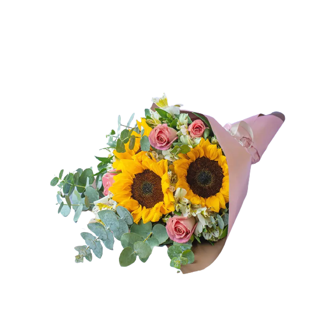 Ramo de girasoles y rosas | Expresa Gratitud 1