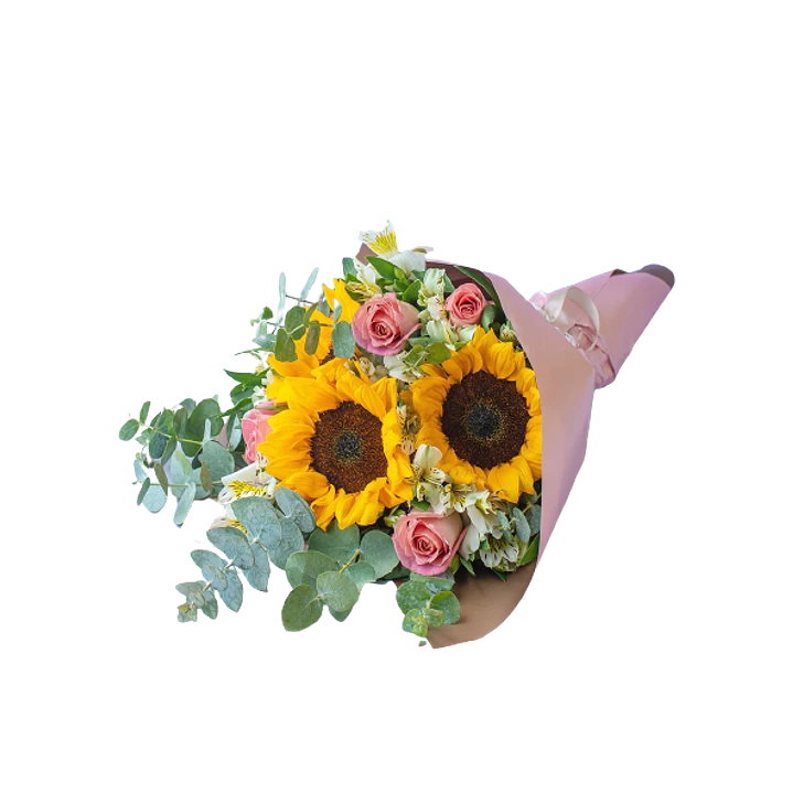 Ramo de girasoles y rosas | Expresa Gratitud 1
