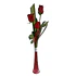 Florero 3 Rosas Ecuatorianas