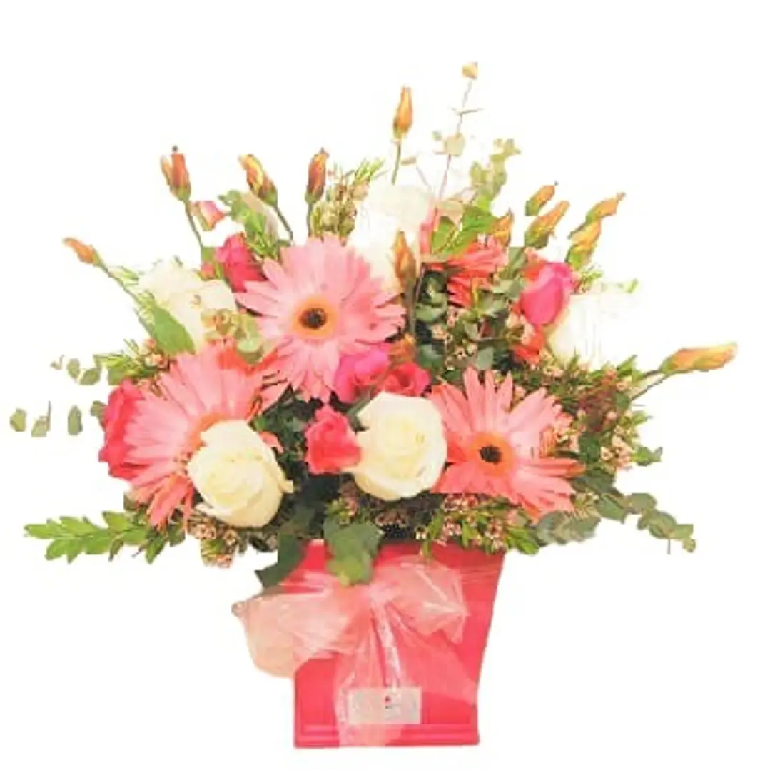 Arreglo Floral tonos Rosados 1