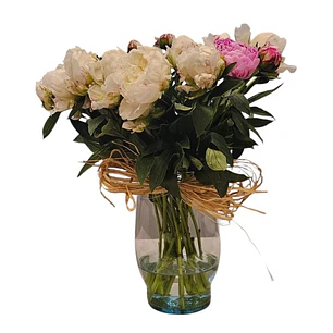 Florero de 10 Peonías